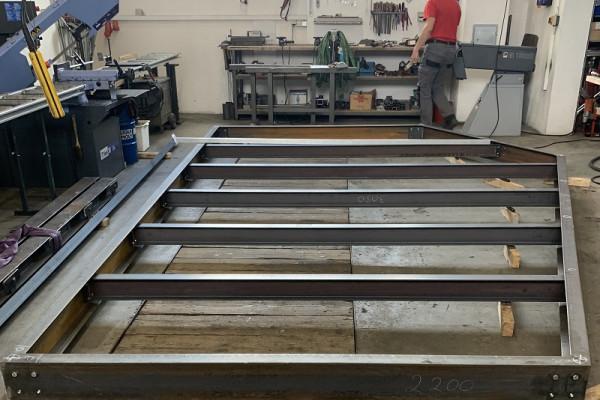 Stahlarbeiten in der Werkstatt