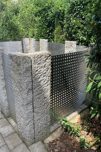 Sichtschutz aus Lochblech